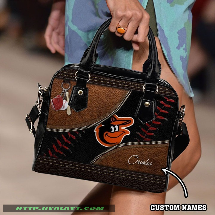 Baltimore Orioles Personalized Shoulder Handbags Women Gift