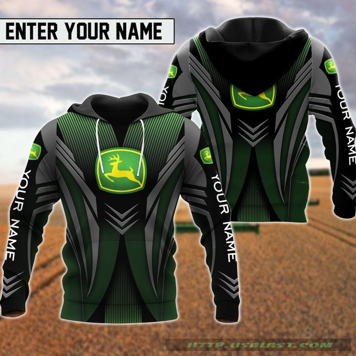 John Deere Custom Name All Over Print Hoodie