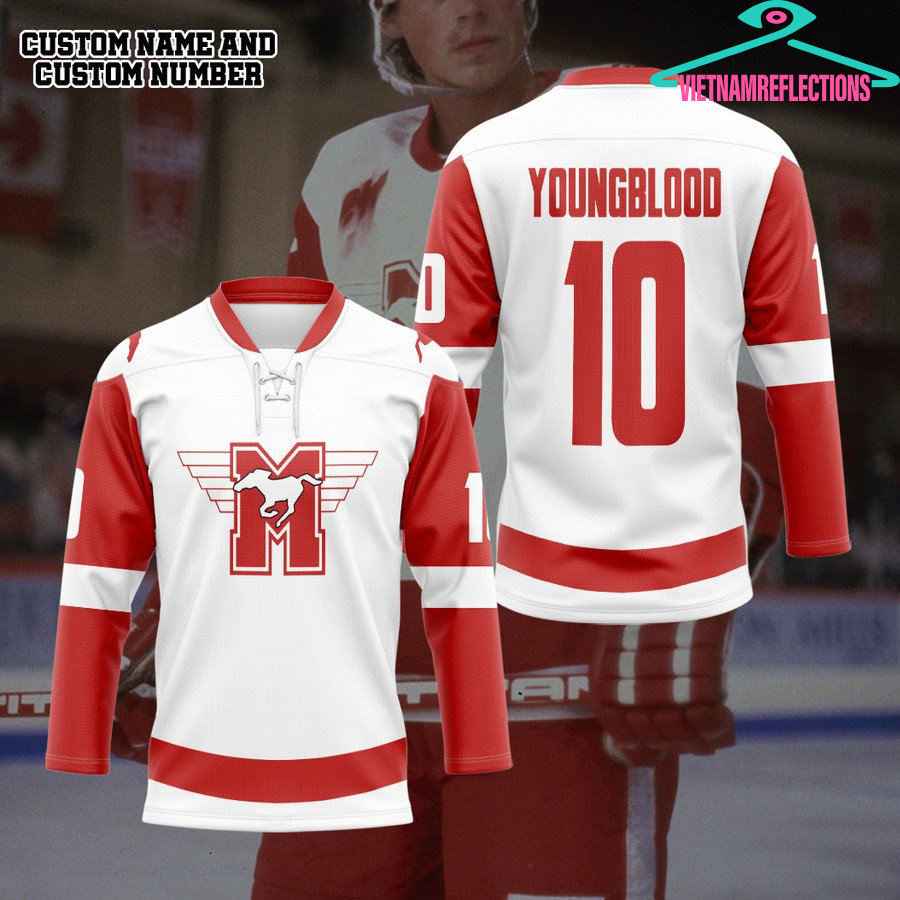 Dean Youngblood 1986 personalized custom hockey jersey