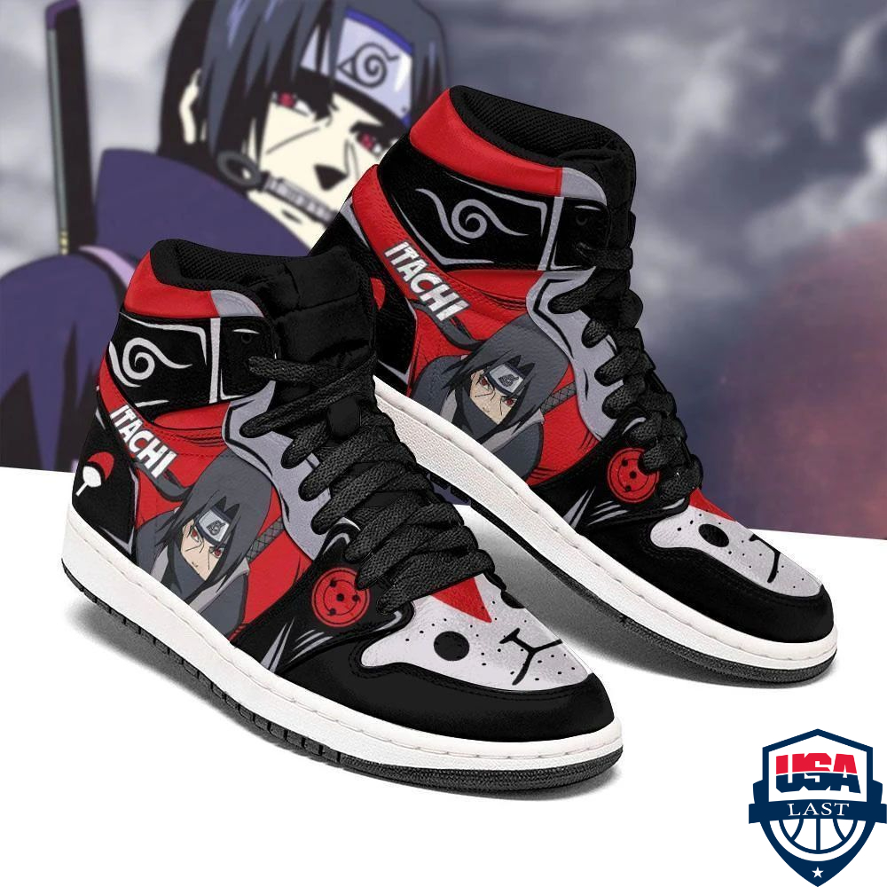 Uchiha Itachi Anbu Naruto Anime Air Jordan High Top Sneaker Shoes