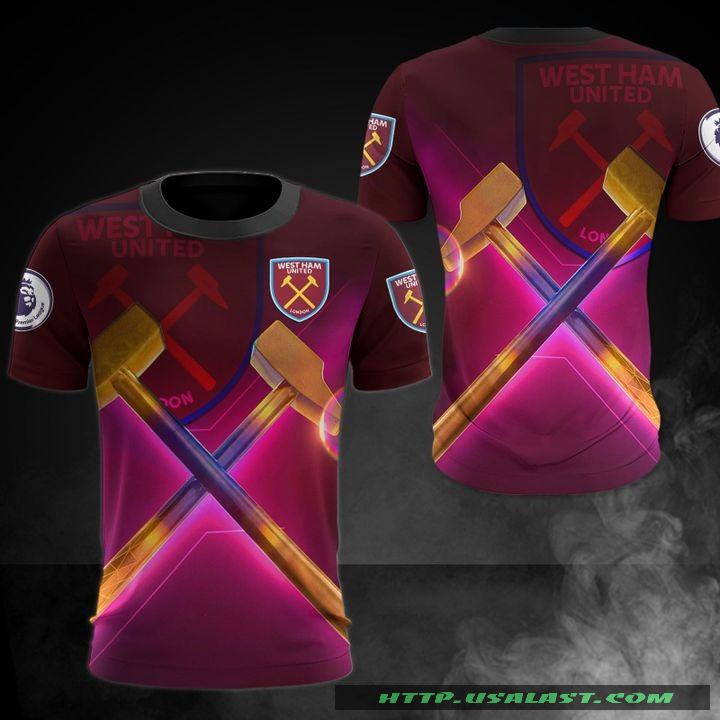West Ham United FC Premium 3D All Over Print Shirt