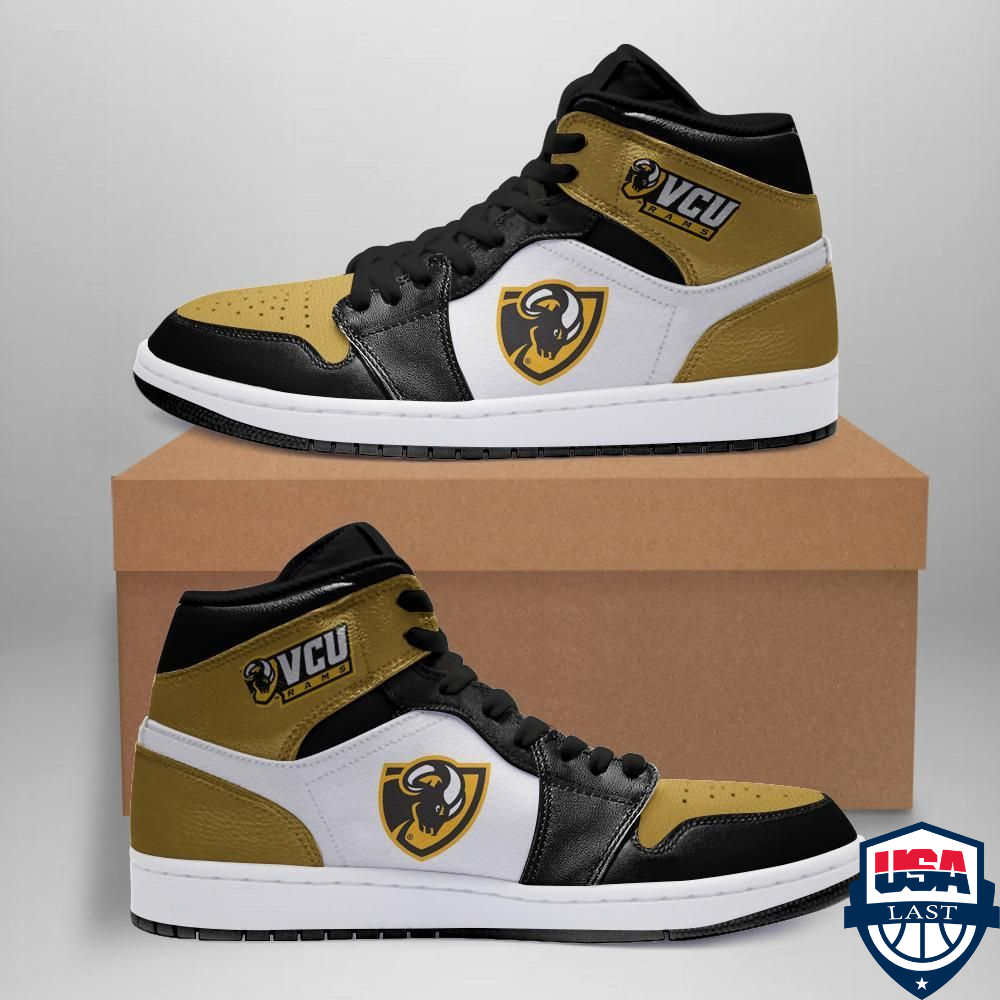 VCU Rams NCAA Basketball Air Jordan High Top Sneaker Shoes