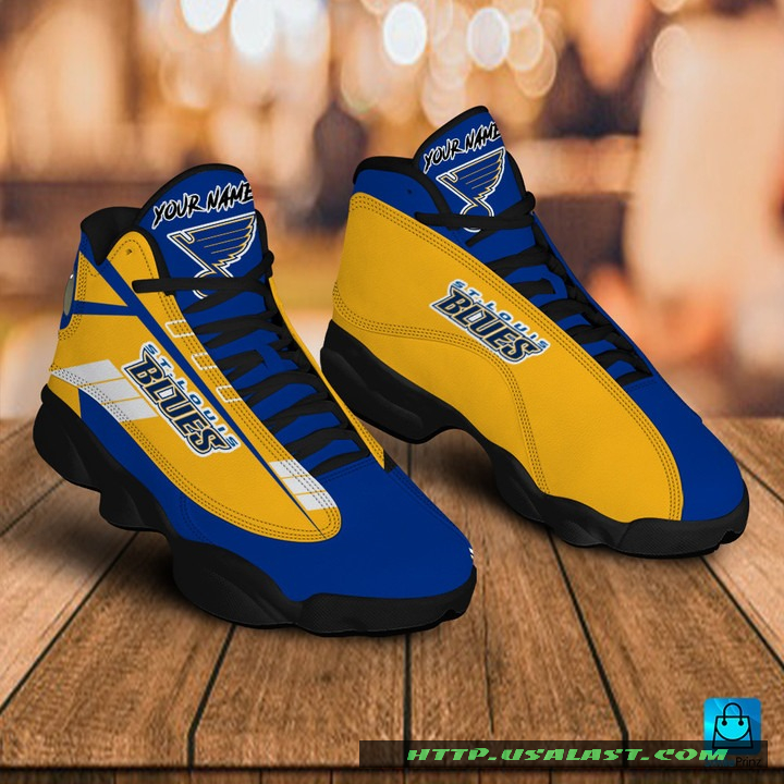 Sale OFF Personalised St Louis Blues Air Jordan 13 Shoes