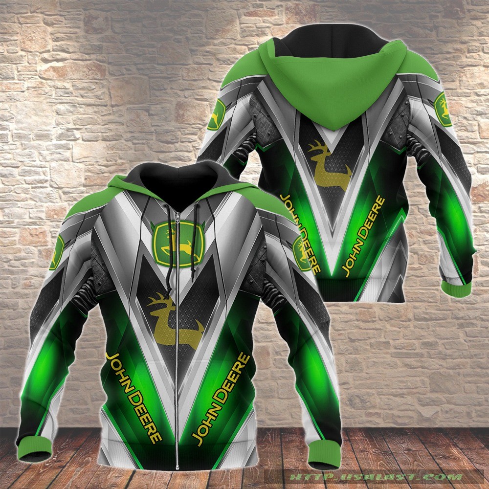 John Deere Steel 3D All Over Print Hoodie