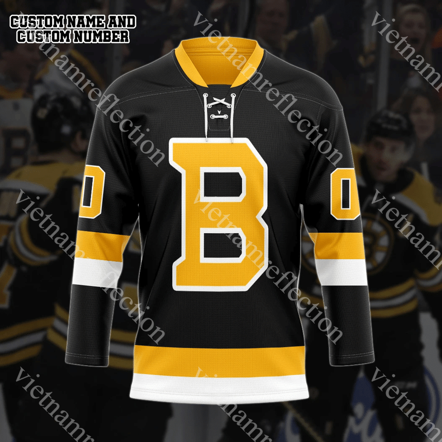 Boston Bruins NHL personalized custom hockey jersey