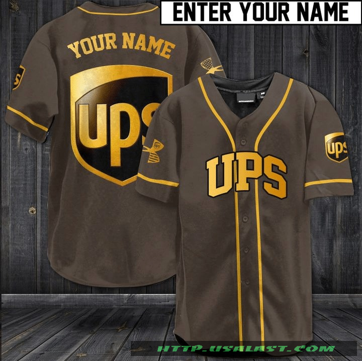 UPS Custom Name Baseball Jersey Shirt