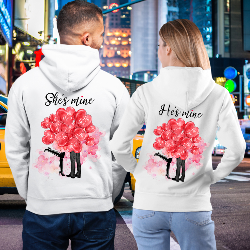Top Trending Hes Mine She s Mine Couple T-Shirt Hoodie Sweatshirt For Matching Lover
