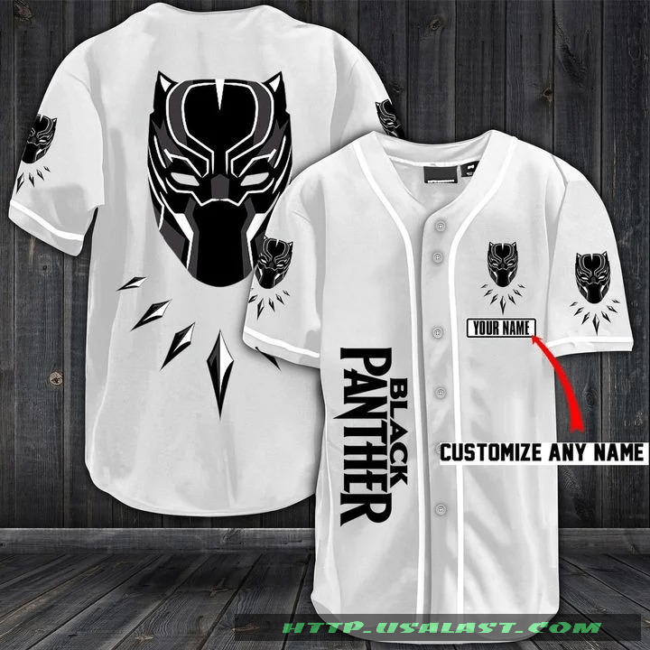 Black Panther Personalized Baseball Jersey Shirt