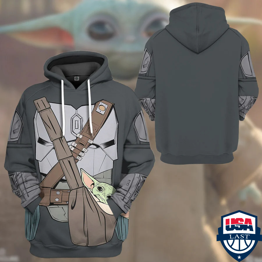 Star Wars Mandalorian Child Baby Yoda 3d hoodie apparel