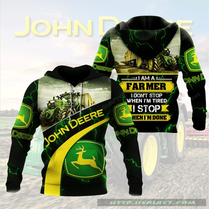 John Deere I Am A Farmer 3D T-Shirt Hoodie