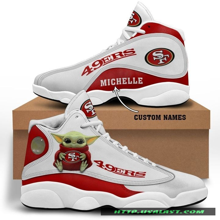 Sale OFF Personalised San Francisco 49ers Baby Yoda Air Jordan 13 Shoes
