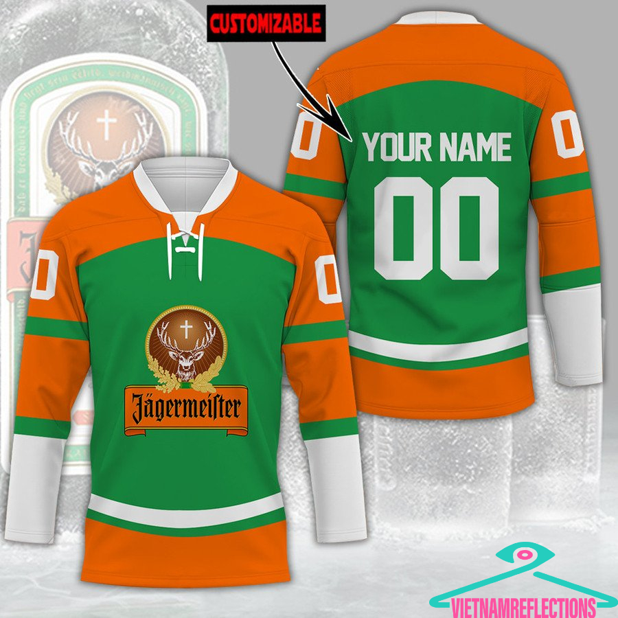 Jagermeister personalized custom hockey jersey