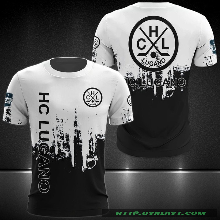 BEST HC Lugano National League 3D Hoodie T-Shirt