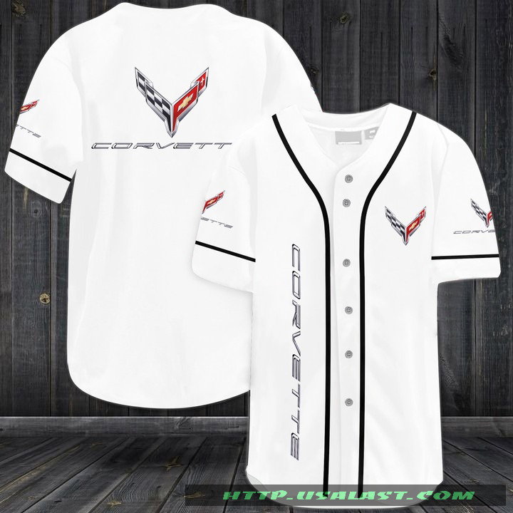 Chevrolet Corvette Baseball Jersey Shirt