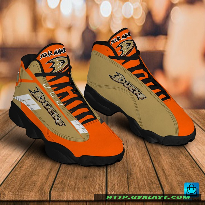 Sale OFF Personalised Anaheim Ducks Air Jordan 13 Shoes