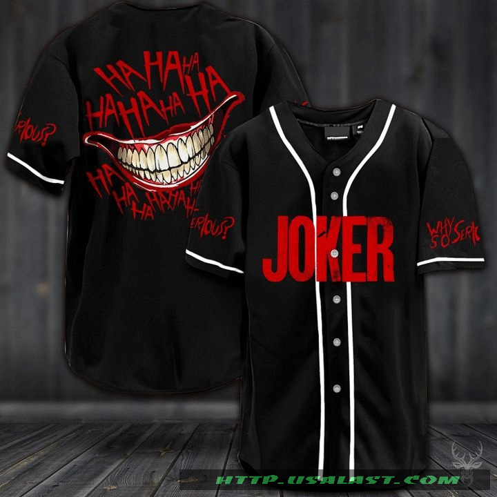 Joker Smile Baseball Jersey Shirt