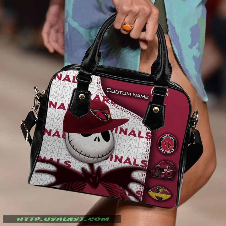 Arizona Cardinals Jack Skellington Personalized Shoulder Handbag Women Gift