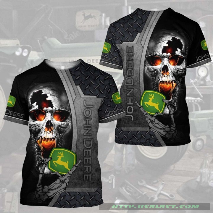 John Deere Broken Skull 3D All Over Print Shirt