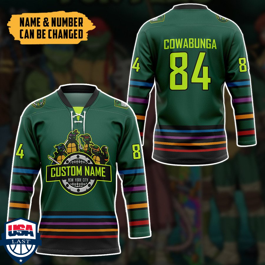TMNT New York City personalized custom hockey jersey