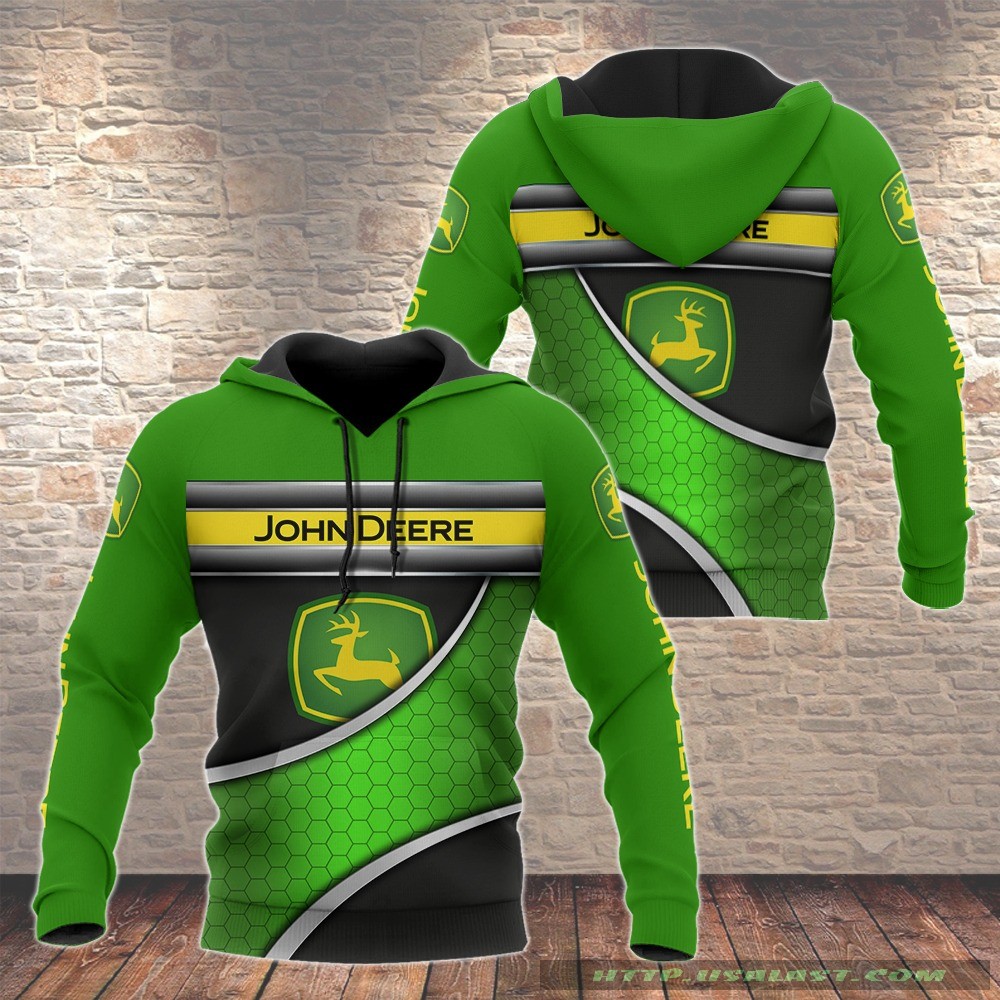 John Deere V7 3D All Over Print Hoodie