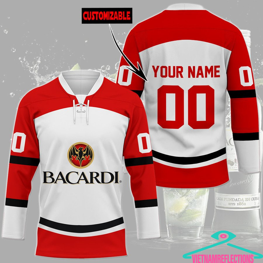 Bacardi personalized custom hockey jersey