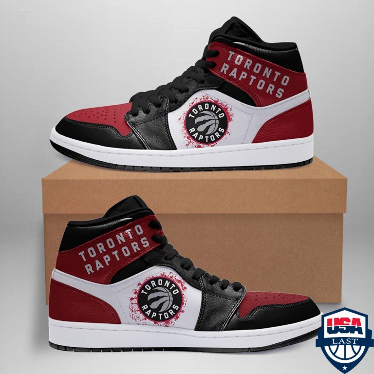 Toronto Raptors NBA ver 1 Air Jordan High Top Sneaker Shoes