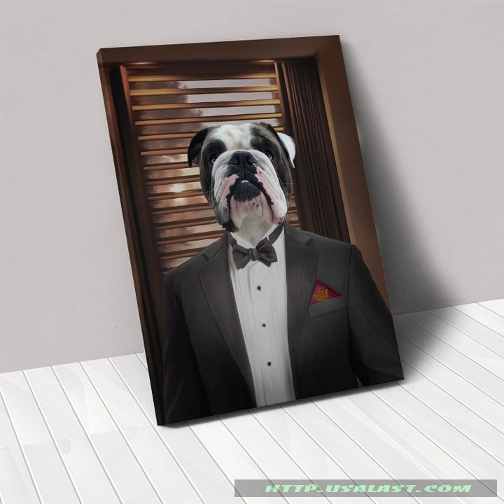 The Mobster Personalized Pet Image Poster Canvas