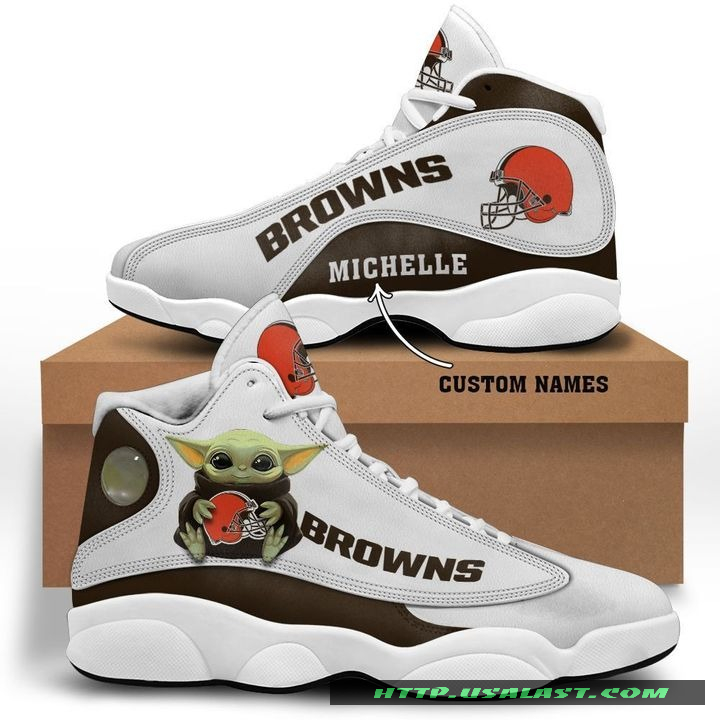 Sale OFF Personalised Cleveland Browns Baby Yoda Air Jordan 13 Shoes