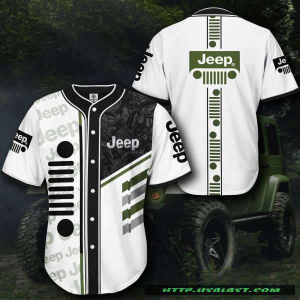 New Jeep Automobile Baseball Jersey Shirt
