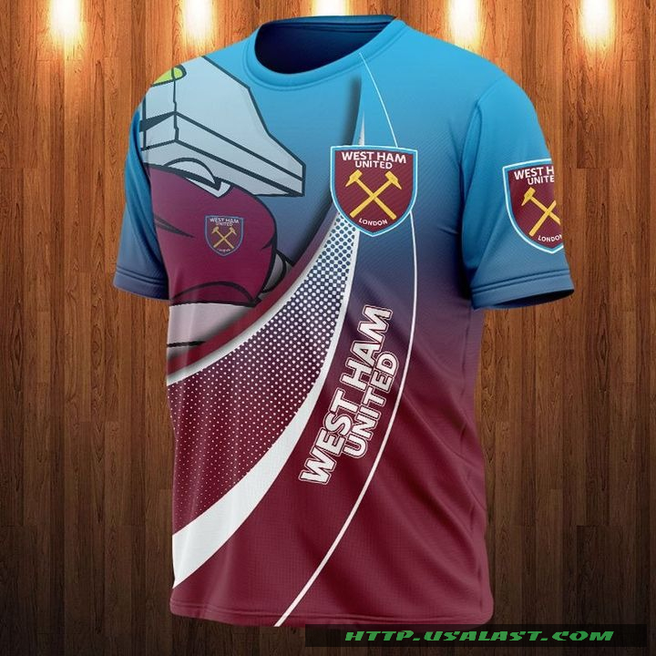 West Ham United Hammerhead 3D All Over Print Shirt Hoodie