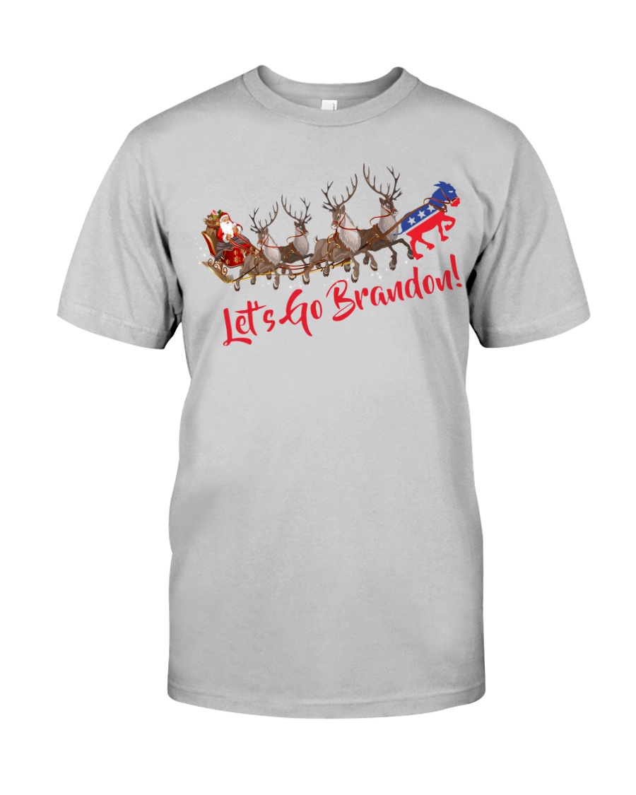 Santa Claus sleigh Let’s go Brandon 2d shirt, hoodie