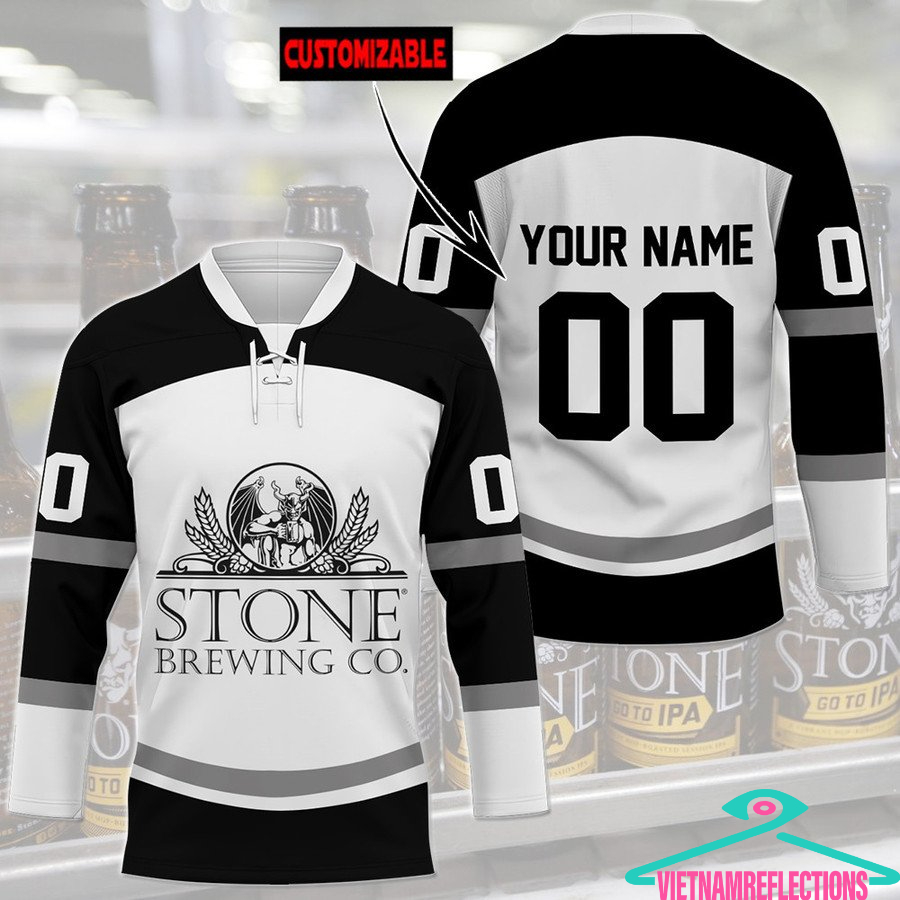 Stone Brewing Co. beer personalized custom hockey jersey