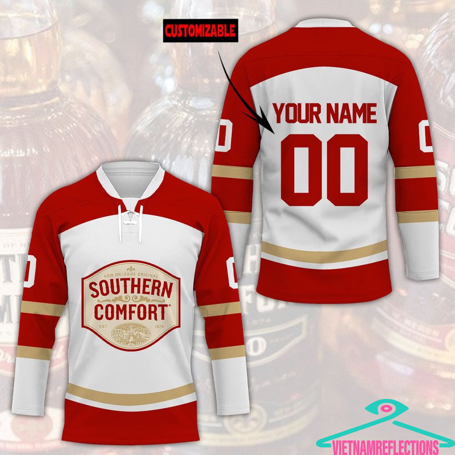 Southern Comfort whisky personalized custom hockey jersey