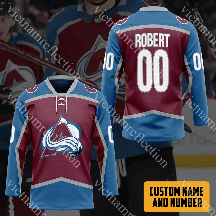 Colorado Avalanche premier youth NHL personalized custom hockey jersey