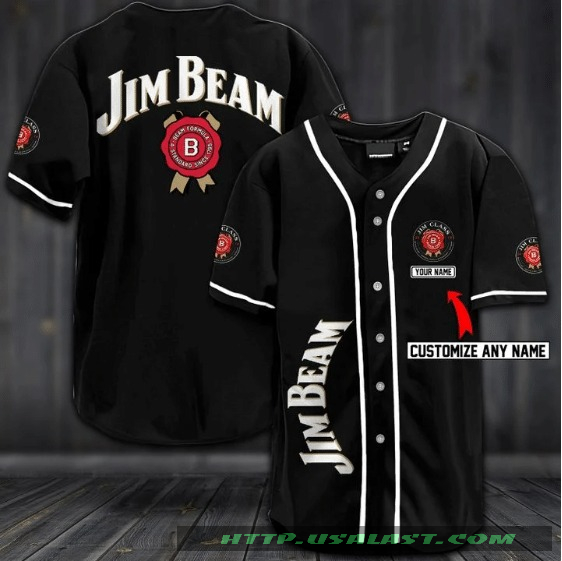 Jim Beam Personalized Baseball Jersey Shirt