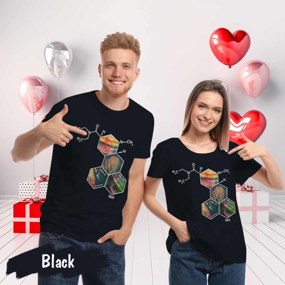 Couple Gift – Geometric Chemistry Funny Science Matching Couples T-Shirt