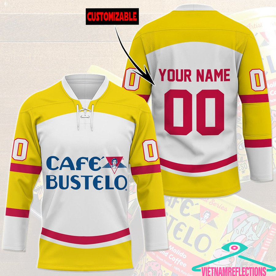Café Bustelo personalized custom hockey jersey