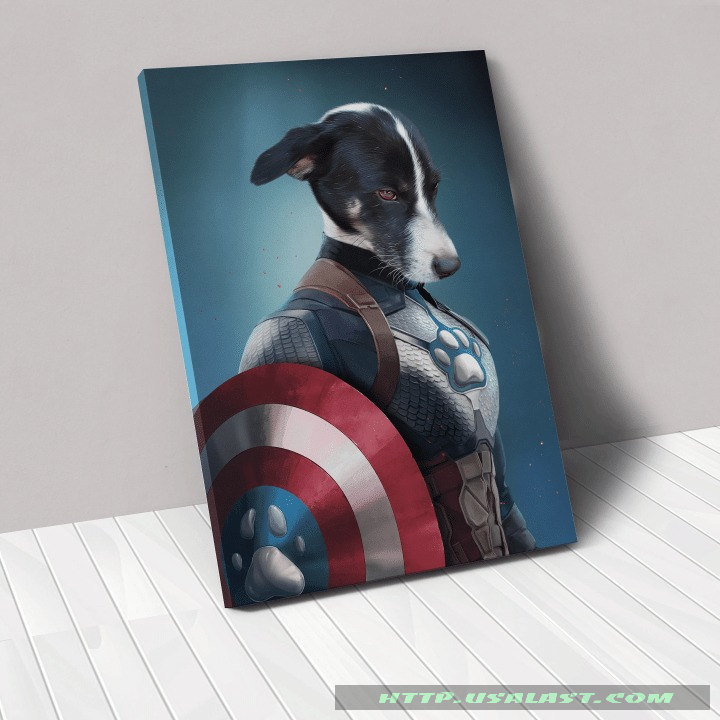 Personalized Captain America Custom Pet Poster Canvas