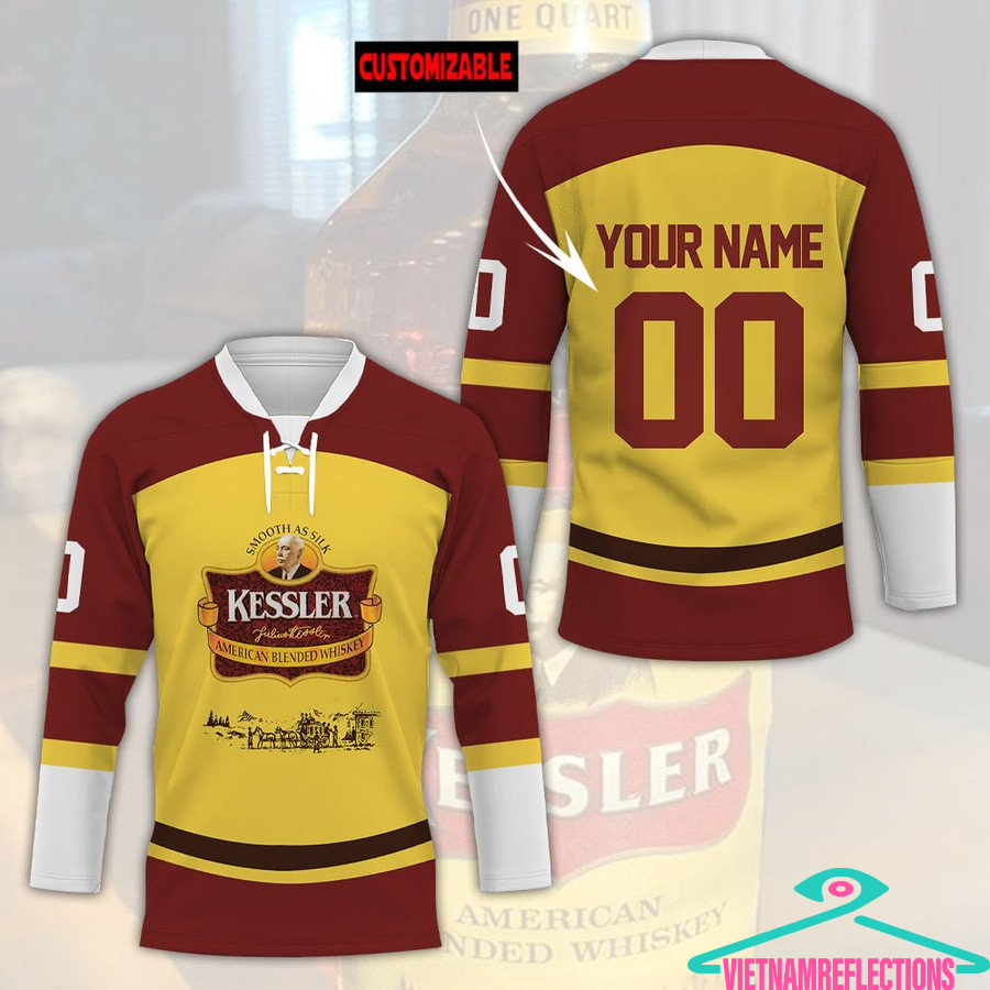 Kessler whisky personalized custom hockey jersey