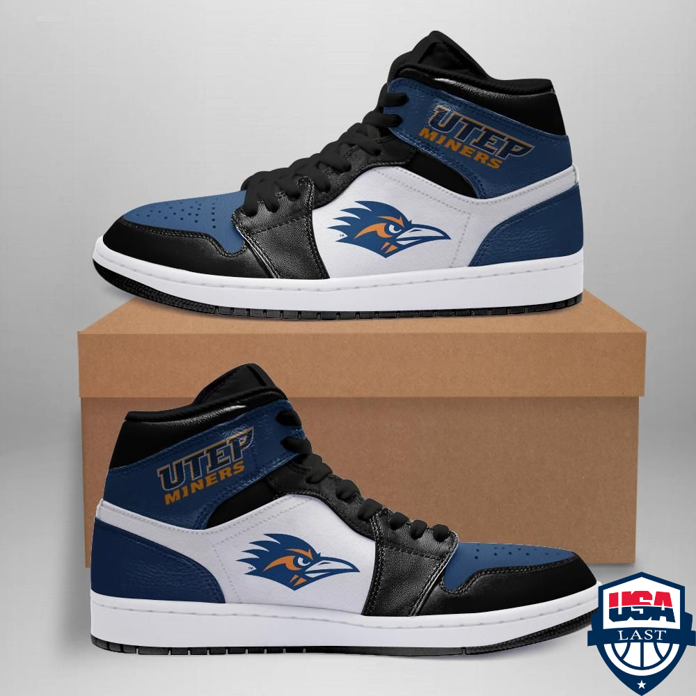 UTSA Roadrunners NCAA Football Air Jordan High Top Sneaker Shoes