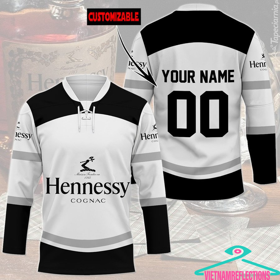 Hennessy personalized custom hockey jersey