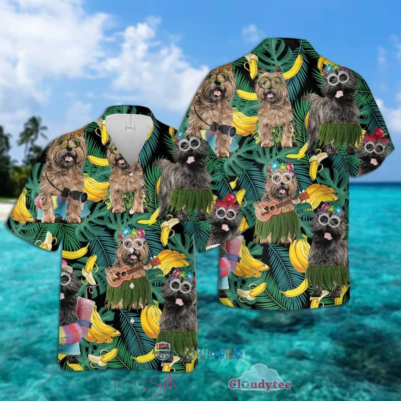 NEW Cairn Terrier Banana Tropical Hawaiian Shirt