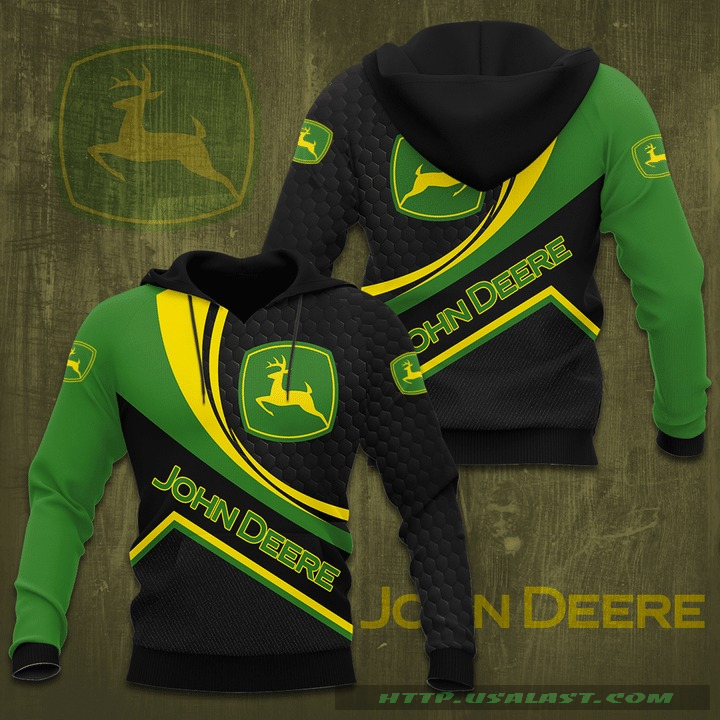 John Deere V8 3D All Over Print Hoodie