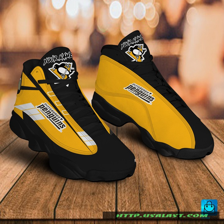 Sale OFF Personalised Pittsburgh Penguins Air Jordan 13 Shoes