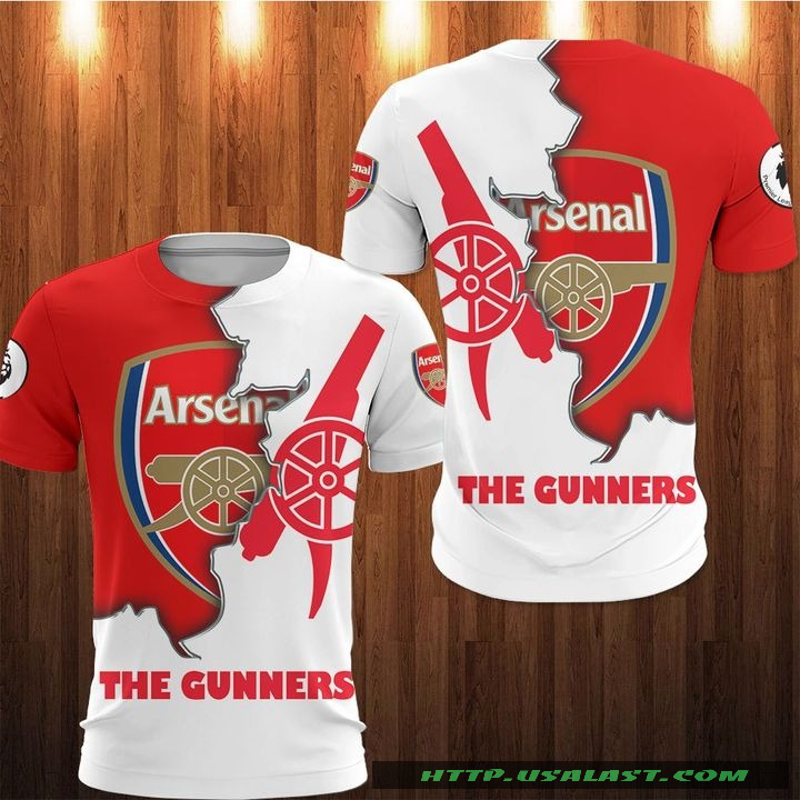 Arsenal The Gunners 3D All Over Print Shirt