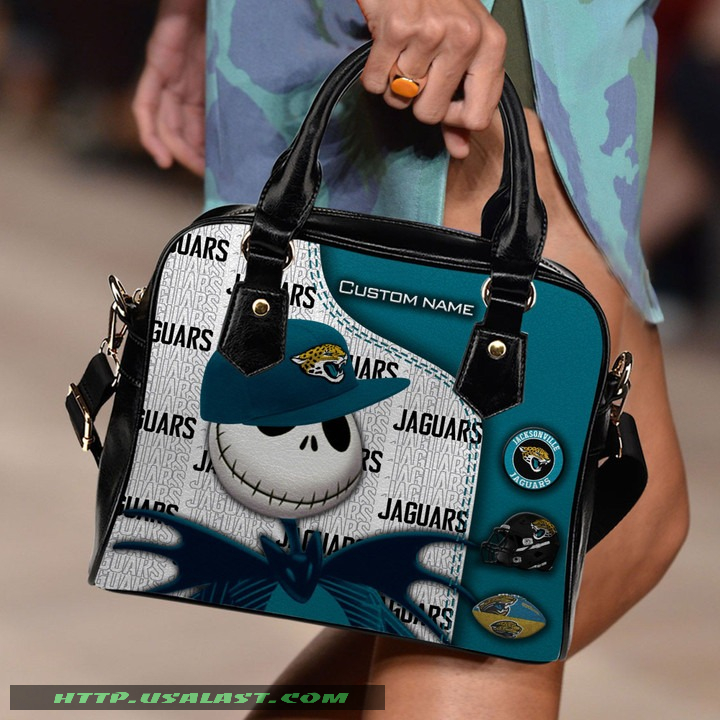 Jacksonville Jaguars Jack Skellington Personalized Shoulder Handbag Women Gift