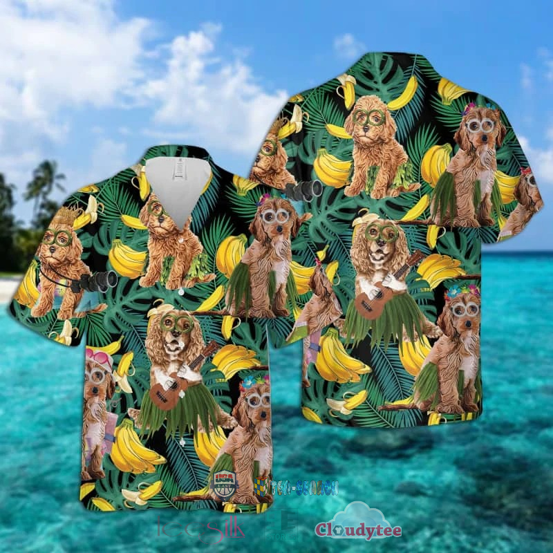 NEW Cockapoo Banana Tropical Hawaiian Shirt