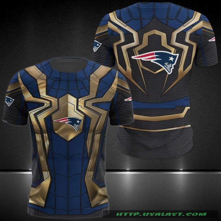 BEST New England Patriots Spider Man 3D Hoodie Sweatshirt T-Shirt