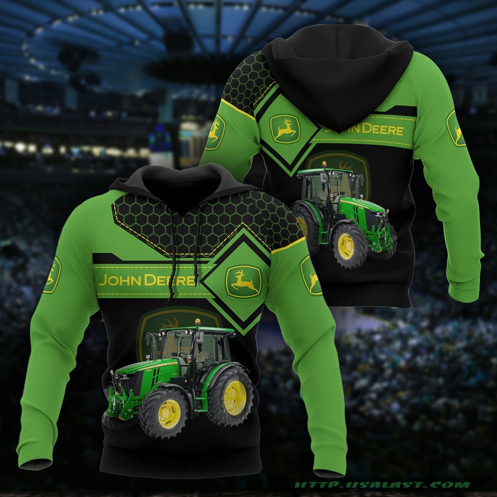 John Deere 3D All Over Print Hoodie V1