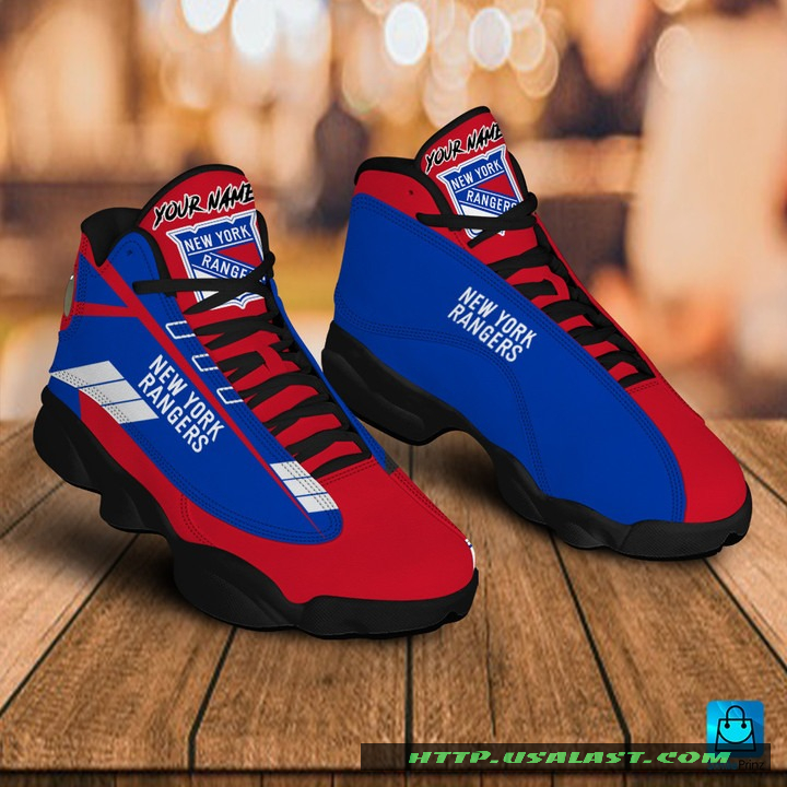 Sale OFF Personalised New York Rangers Air Jordan 13 Shoes
